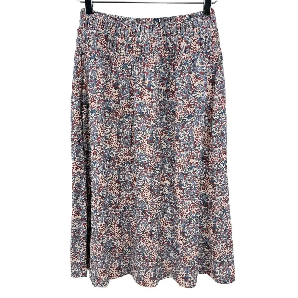 Nation Ltd. Zabina Floral Print A-Line Shirred Waist Skirt Size Small NEW